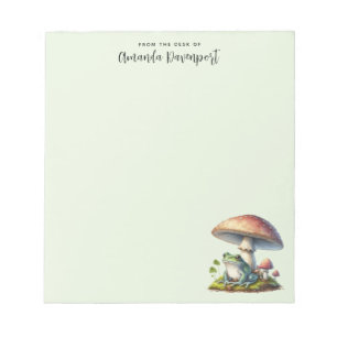 Bloc-note Grenouille sous un champignon Mignon Nature