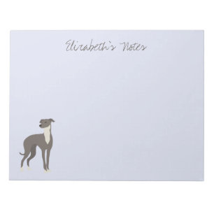 Bloc-note Greyhound Cartoon Dog Personalized Notepad