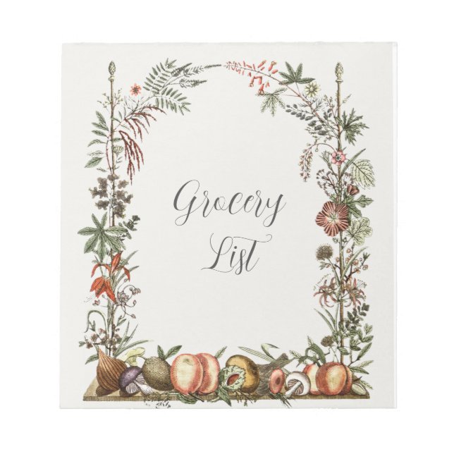 Bloc-note Grocery List Notepad (Devant)