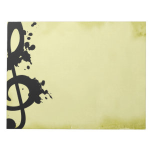 Bloc-note Grunge Treble Clef