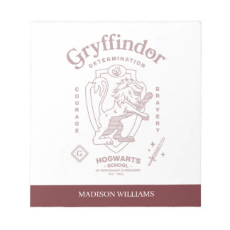 Bloc-note GRYFFINDOR™ Détermination Courage Bravoure Armoiri