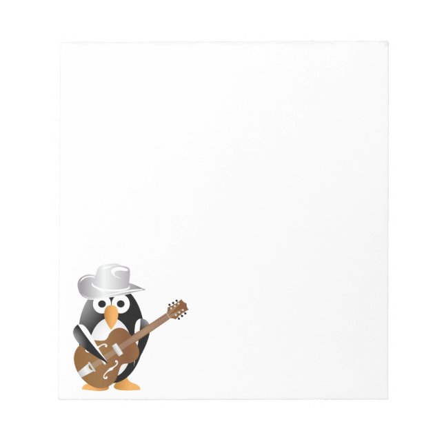 Bloc-note Guitariste pingouin (Devant)
