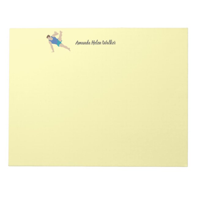 Bloc-note Gymnaste masculin (Devant)