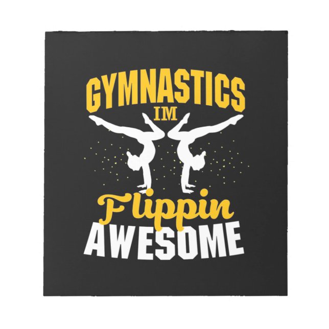 Bloc-note Gymnastique Je Suis Flippin Awesome (Devant)