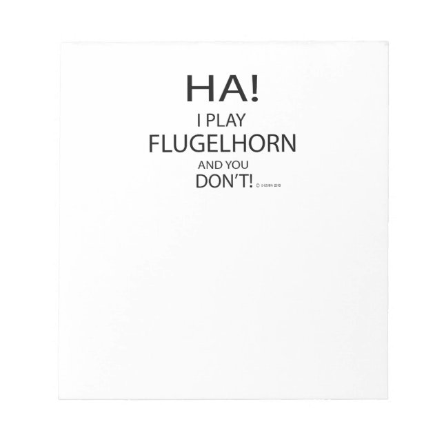 Bloc-note Ha Flugelhorn (Devant)