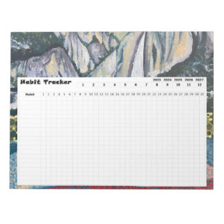 Bloc-note Habit Tracker Parc national Yosemite