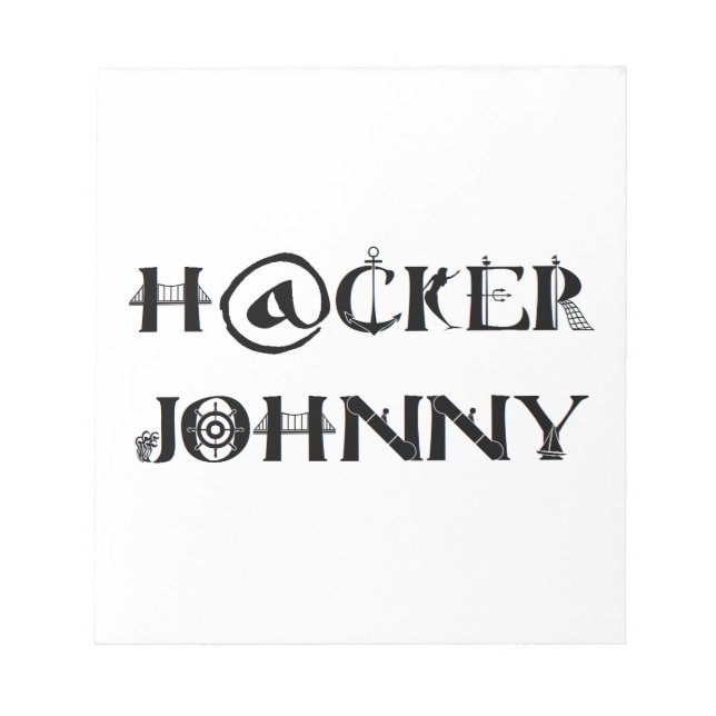 Bloc-note hacker johnny (Devant)