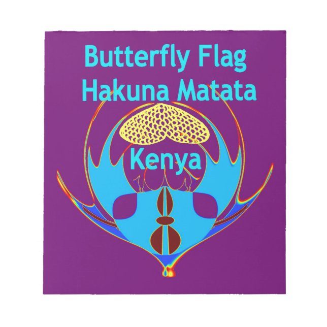 Bloc-note "Hakuna Matata Kenya" Papillon Art Imprimer/Graphi (Devant)