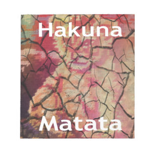 Bloc-note Hakuna Matata Lion Cub Design