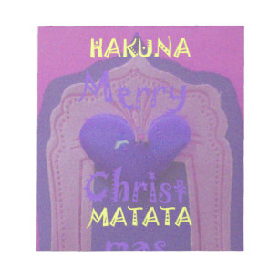 Bloc-note Hakuna Matata Merry Christmas Love Design.jpg