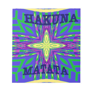 Bloc-note Hakuna matata Mombasa Kanga