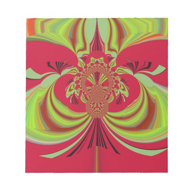 Bloc-note Hakuna Matata red yellow design (Devant)