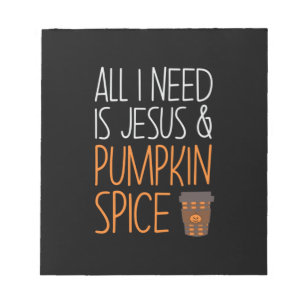 Bloc-note Halloween All I Need Is Jesus And Pumpkin Birthday