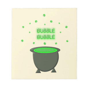 Bloc-note Halloween Cauldron et Bubbling Green Brew
