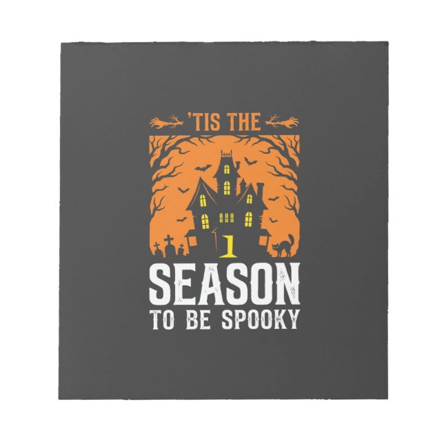 Bloc-note Halloween C'est La Saison Pour être Effrayant Desi (Devant)