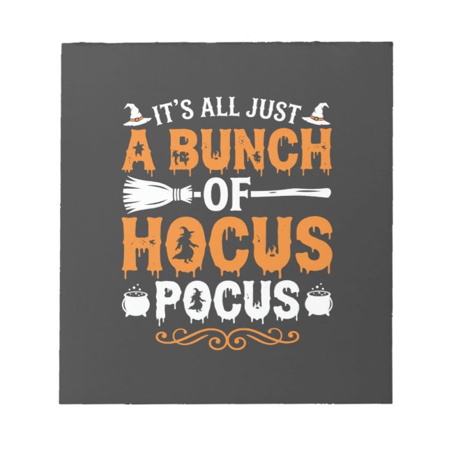 Bloc-note Halloween C'est Tout Juste Un Peu De Hocus Pocus S (Devant)