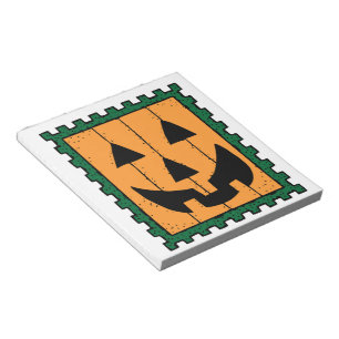 BLOC-NOTE HALLOWEEN CITROUILLE STAMP