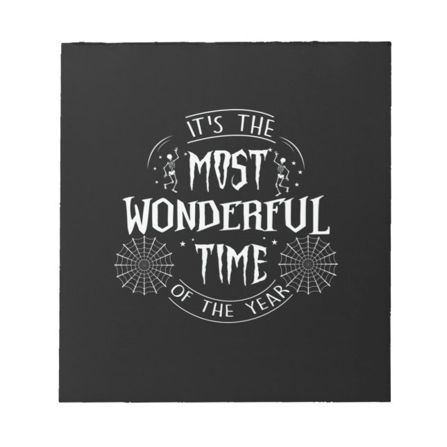 Bloc-note Halloween It Is The Most Wonderful Time Birthday (Devant)