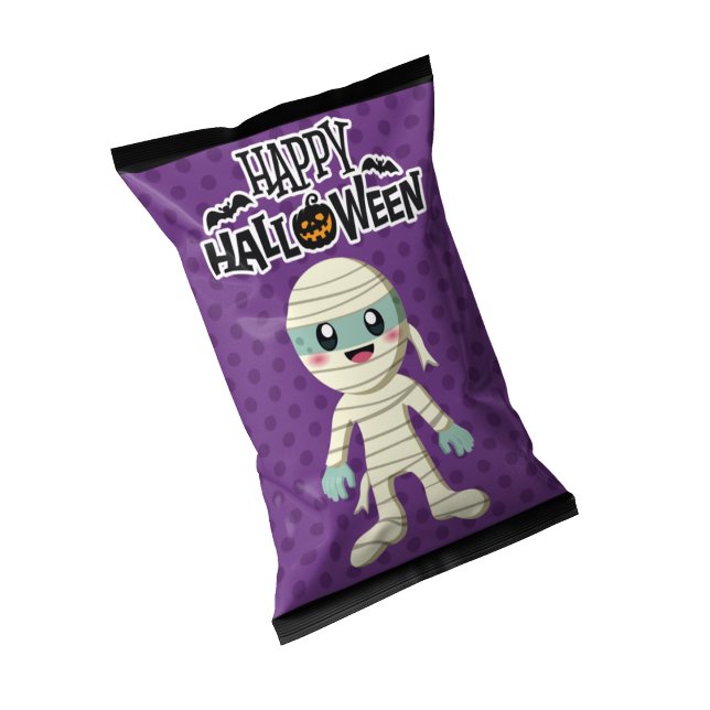 Bloc-note Halloween Mummy Chip Sac Wrappers Fête Faveurs (Halloween Party Favor Chip Bag Wrapper Mummy)