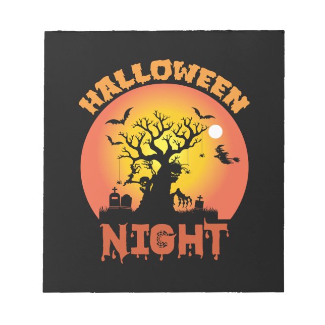 Bloc-note Halloween Night Birthday (Devant)