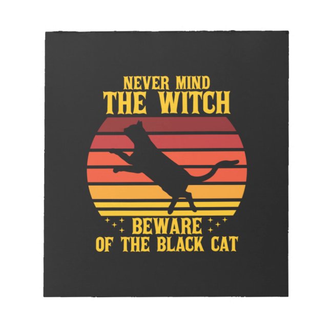 Bloc-note Halloween Peu importe la sorcière Méfiez-vous du c (Devant)