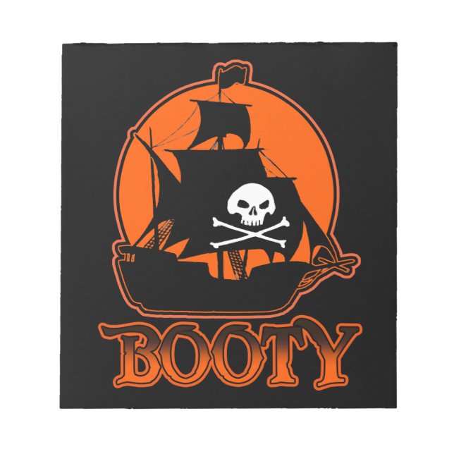 Bloc-note Halloween Pirate Boty (Devant)