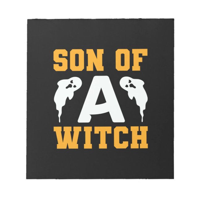 Bloc-note Halloween Son Of A Witch Birthday (Devant)