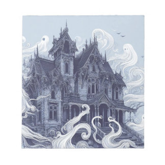Bloc-note Halloween Thème Éffrayant Hauné Mansion