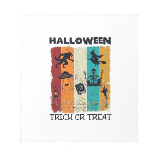 Bloc-note Halloween Trick Or Treat Loup-Garou Sorcière Squel