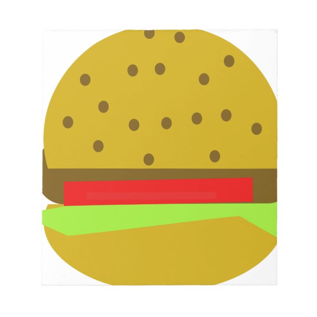 Bloc-note hamburger restauration restauration rapide burger (Devant)