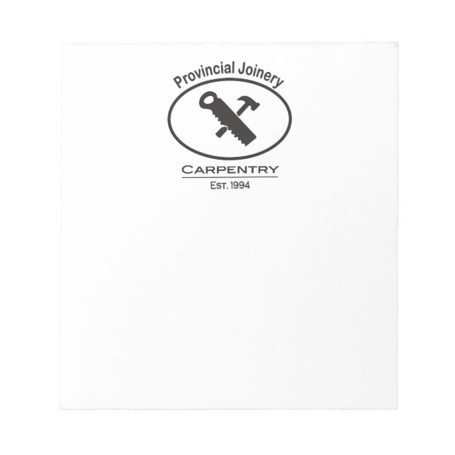 Bloc-note Hammer and Saw Design (Devant)