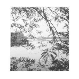 Bloc-note Hanoi Vietnam, vue du lac Hoan Kiem
