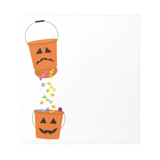 Bloc-note Happy and triste Halloween Buckets (Devant)