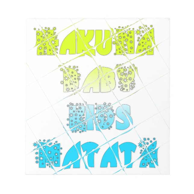 Bloc-note Happy Colors Hakuna Matata Hakunamatata (Devant)