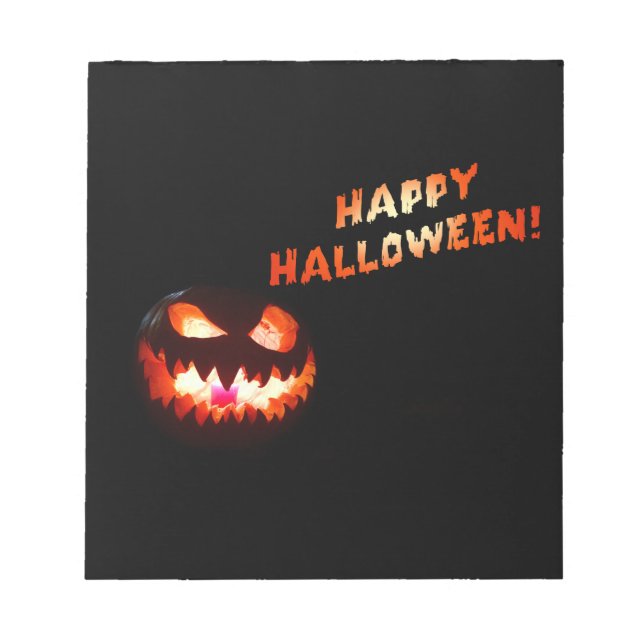 Bloc-note HAPPY HALLOWEEN - Jack-O-Lantern (Devant)