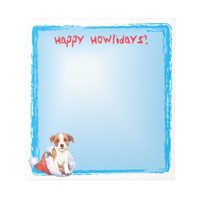 Bloc-note Happy Howlidays Parson Russell Terrier (Devant)