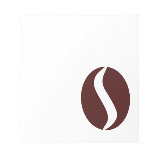 Bloc-note Haricot de café funky (Devant)