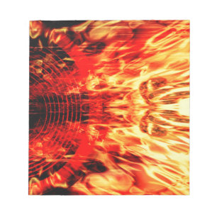 Bloc-note Haut-parleur musical avec flammes