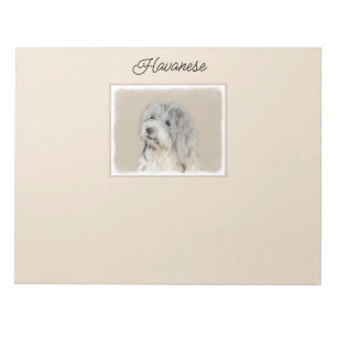 Bloc-note Havanese (Gold Sable) Painting - Original Dog Art