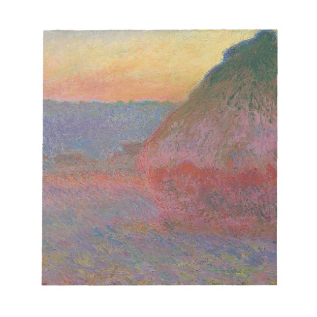 Bloc-note Haystacks (par Claude Monet) (Devant)