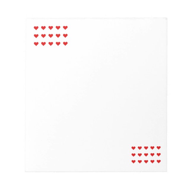 Bloc-note Hearts Notepad (Devant)