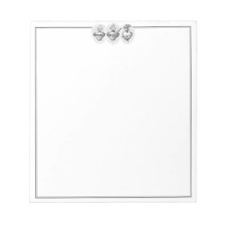 Bloc-note Hearts of the Holy Family Border JMJ Notepad