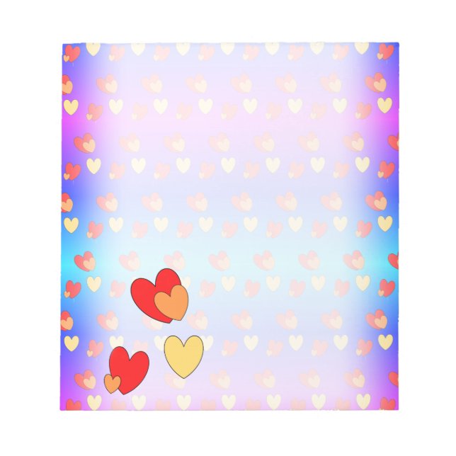 Bloc-note Hearts Pattern Notepad (Devant)