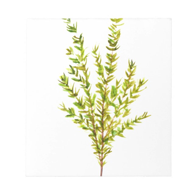 Bloc-note Herbes de thym Herbes botaniques (Devant)