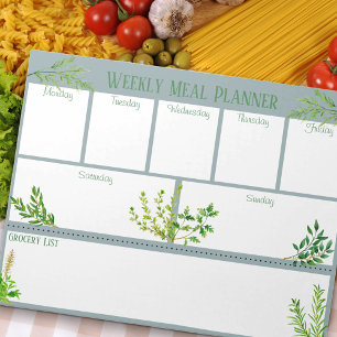 Bloc-note Herbes fraîches de cuisine - planificateur