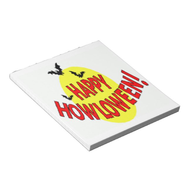 BLOC-NOTE "HEUREUX HOWLOWEEN" BATS (Incliné)