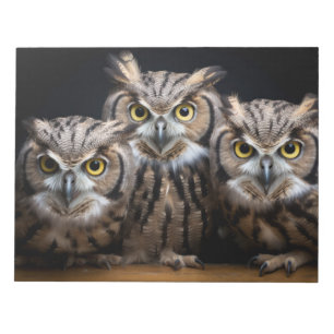Bloc-note Hibou Wild Animal Portrait Nature Beauté