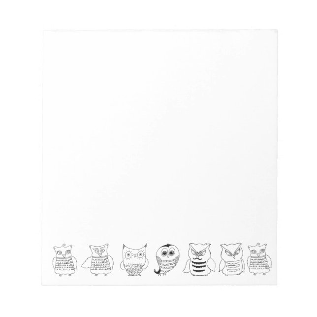 Bloc-note Hiboux de nuit (Devant)