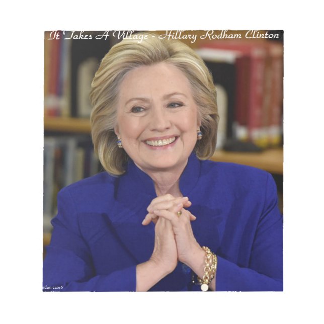 Bloc-note Hillary Clinton Le Village Tout Entier Cadeau (Devant)