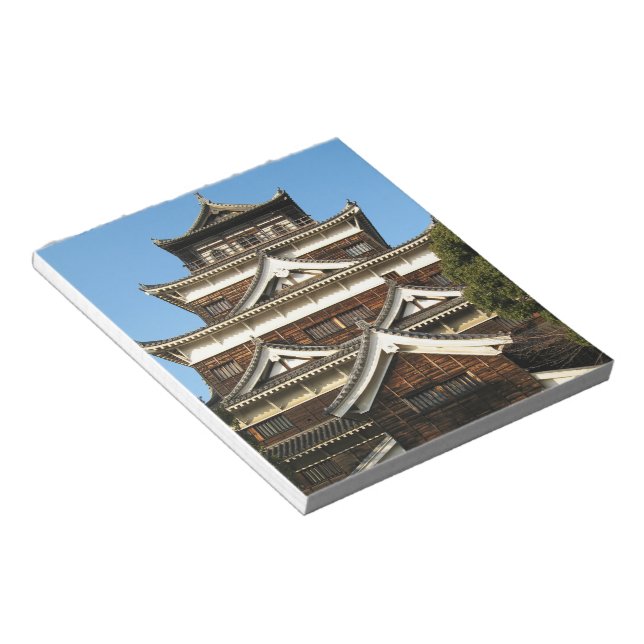 Bloc-note Hiroshima Castle 広 島 城, Hiroshima, Japon (Incliné)